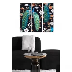 MDF9682171 Multicolor Decorative MDF Painting (3 Pieces)