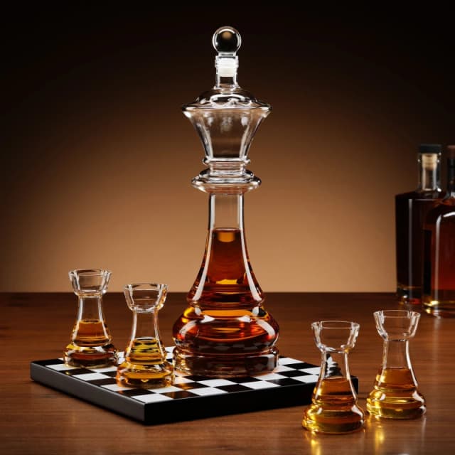 Connoisseur Creations Chess Decanter Set 127001