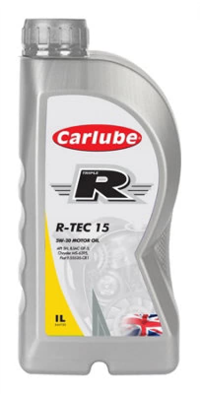 Carlube Engine Oil Triple R 5W20 Chrysler Fully Synthetic 1 Litre R-Tec 15 1L
