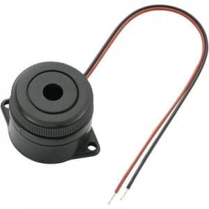 Piezo buzzer Noise emission 90 dB Voltage 12 V Continuous aco