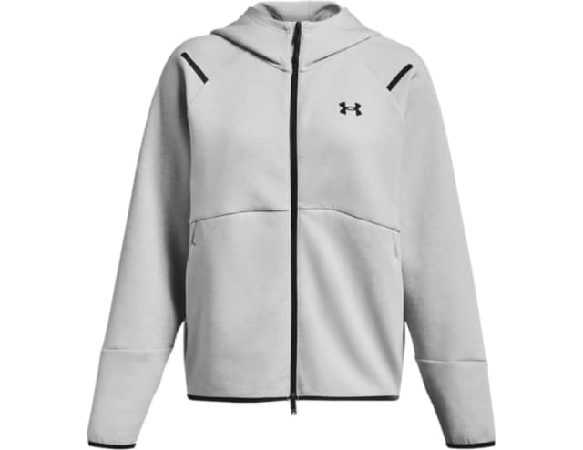 Under Armour Womens Unstoppable Full-Zip Fleece Mod Gray female 14 (L)