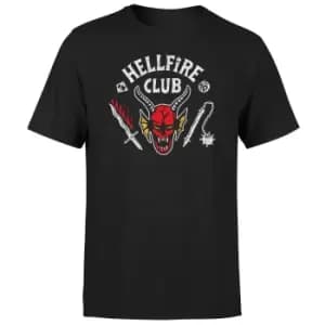 Stranger Things Hellfire Club Vintage Unisex T-Shirt - Black - 3XL - Black