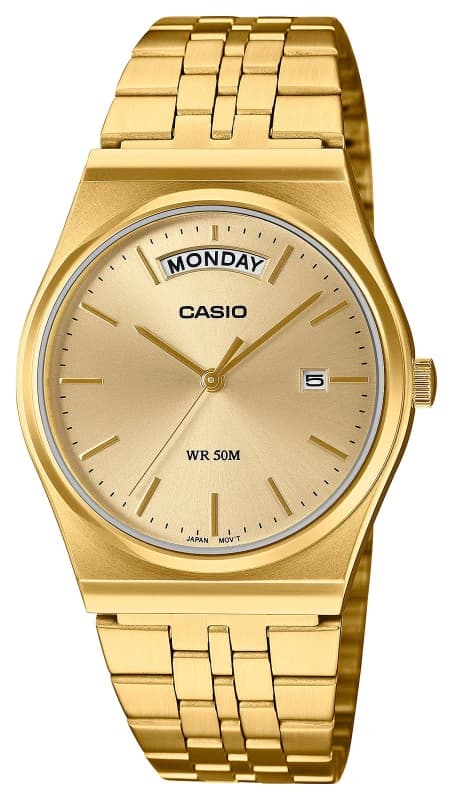 Casio MTP-B146G-9AVEF Retro MTP Series Day/Date (35mm) Gold Watch