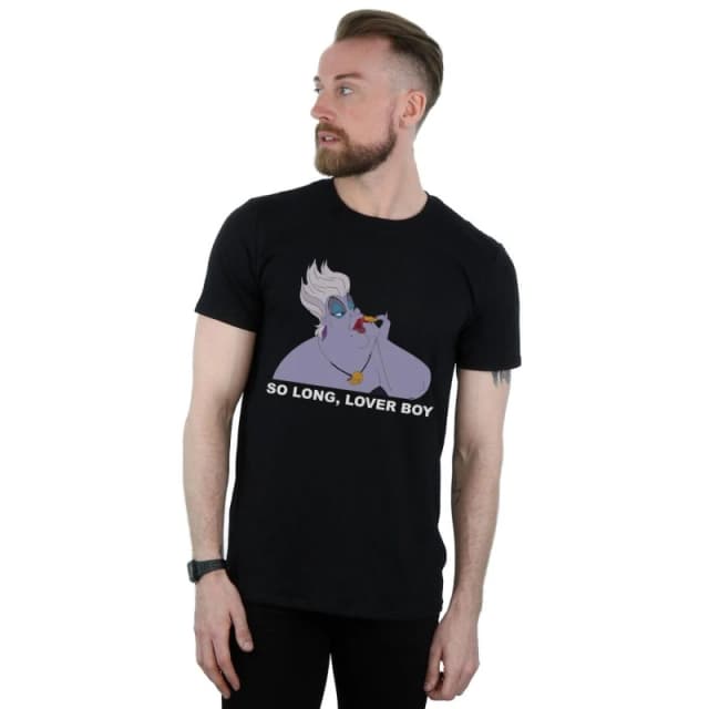 Disney Men The Little Mermaid Ursula So Long T-Shirt in Black Size: Small Black S Male 5059114040346