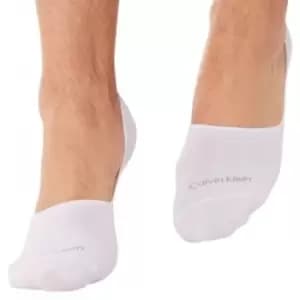 Calvin Klein 2-Pack Luca Invisible Socks - White M/L