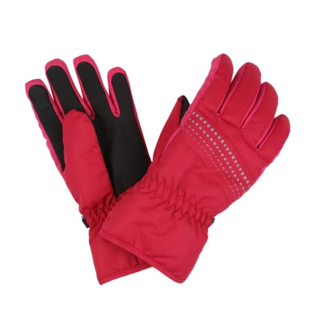 Regatta Arlie III Waterproof Gloves - Pink Pink 7-10 Years