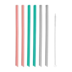 Typhoon Set 6 Silicone Straight Straws