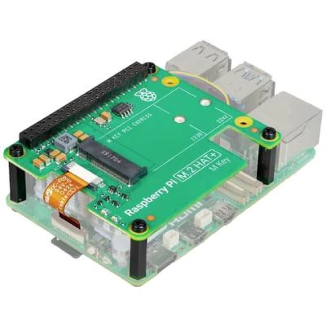 Raspberry Pi Raspberry Pi M.2 HAT+ Raspberry Pi add-on PCB Suitable for: Raspberry Pi 5 B SC1166