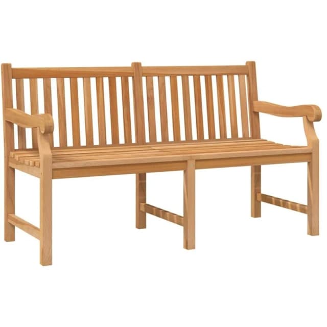 VIDAXL Garden Bench 150cm Solid Teak Wood Vidaxl 8720286597507
