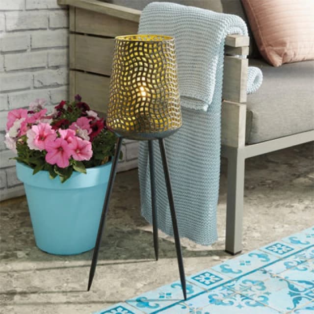 Netagon Garden Outdoor USB Rechargeable Battery Beehive Bronze Lamp Light With Timer