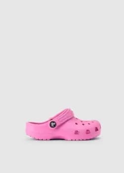 Crocs Kids Classic Colour Block Clog In Taffy Pink