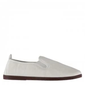 Slazenger Kung Fu Junior Boys Canvas Shoes - White