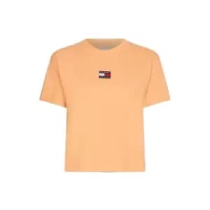 Tommy Jeans Centre Badge T Shirt - Orange