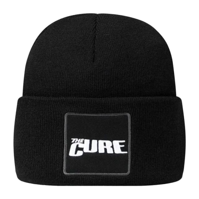Amplified Mens The Cure Logo Beanie in Black Male One Size