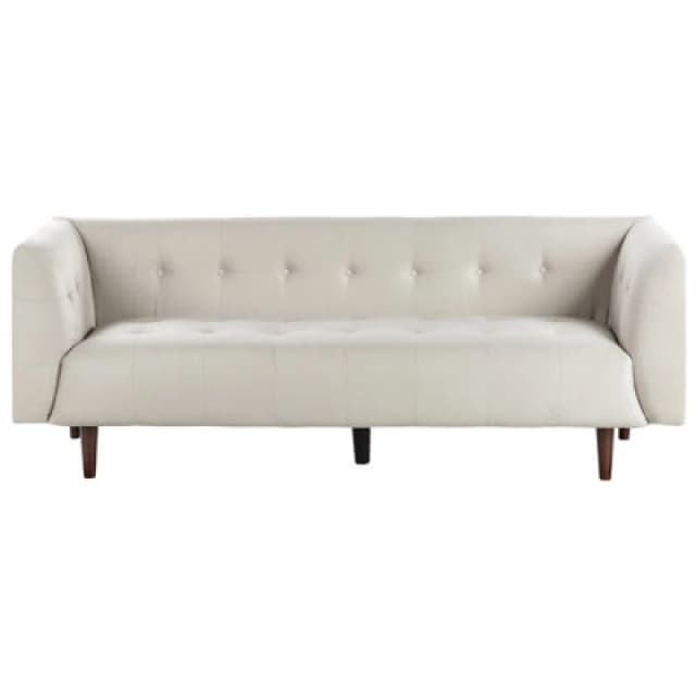 Beliani Sofa 3 Seater Byske Fabric Light Beige