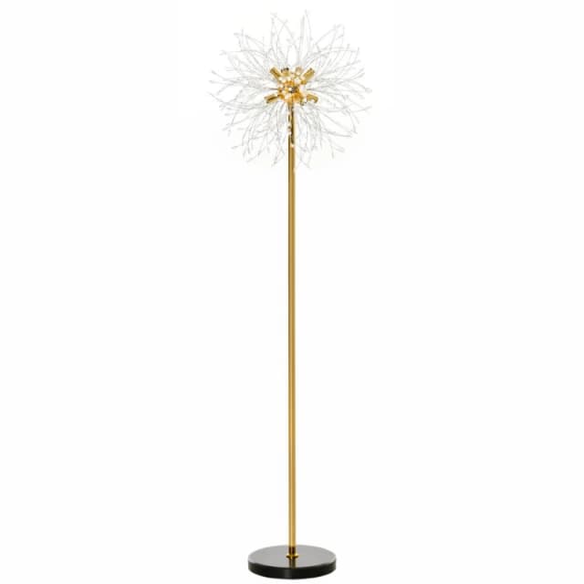 HOMCOM Homcom - Modern Floor Lamp with Dandelion-like Lampshade for Bedroom 5056725382490