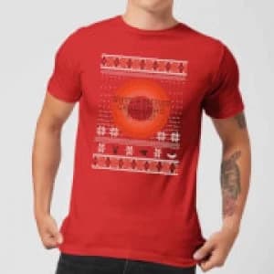 Looney Tunes Knit Mens Christmas T-Shirt - Red - L