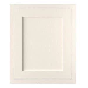 Cooke Lewis Carisbrooke Ivory Framed Fixed frame integrated appliance door W600mm