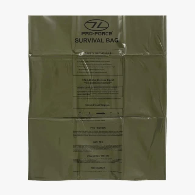 Emergency survival bag Highlander Vert Unisex TU