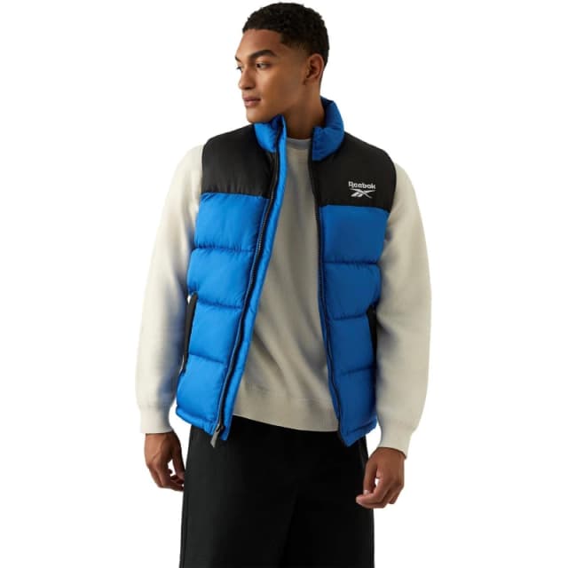 Reebok Mens Heavyweight Puffer Gilet Vector Blue male S