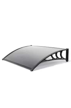 Door Canopy - 1.2m - Black - Metal/Polycarbon