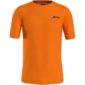 Tommy Sport Entry T Shirt Mens - Orange