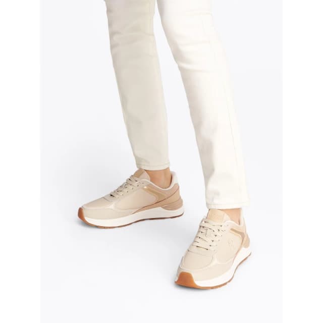 Tommy Hilfiger Casual Fashion Runner Lthr Mix Classic Beige female 4 (37)