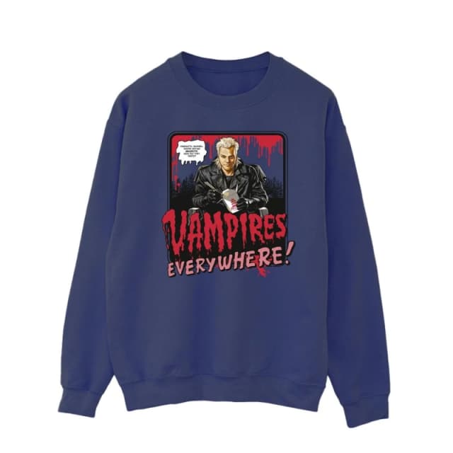 The Lost Boys The Lost Boys Men Vampires Everywhere Sweatshirt in Navy Size: Small Navy S Male 5063376723183
