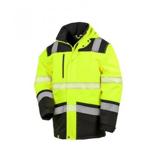 Result Result Safe-Guard Safety Soft Shell Jacket in Yellow Size: Small Yellow S Unisex 5059444581465