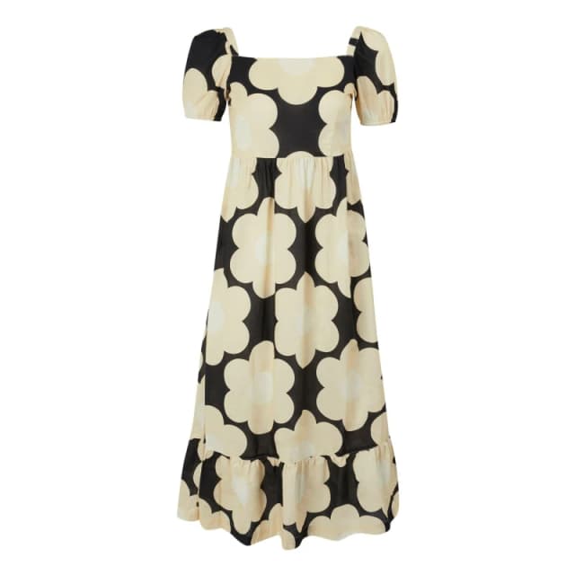 Regatta Orla Kiely Midi Summer Dress - Black Sixties Daisy Black Sixties Daisy 18