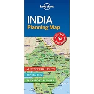 Lonely Planet India Planning Map Sheet map, folded 2018