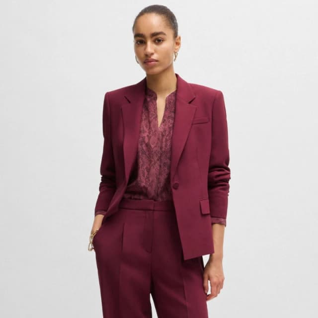 Boss Janerani1 Slim-Fit Jacket Red female 8