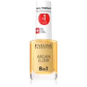 Eveline Cosmetics Nail Therapy Argan Therapy 8 in 1 Restorative Elixir for Nails and Cuticles 12 ml