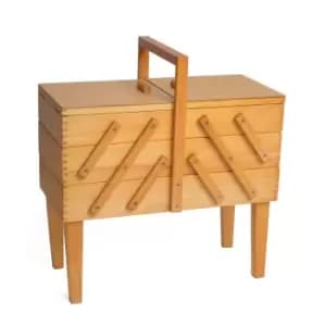 Hobby Gift 3 Tier Medium Cantilever Box on Legs Brown