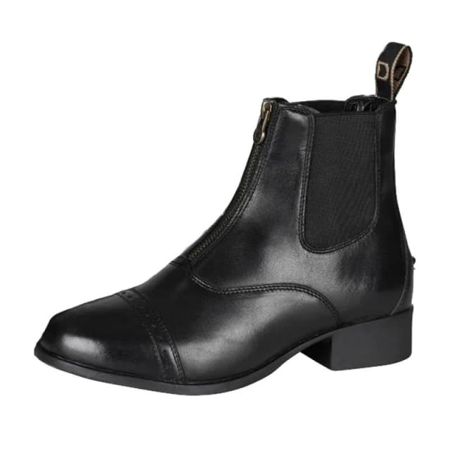 Dublin Foundation II Leather Zip Jodhpur Boots in Black Size: 3 Black Unisex 3