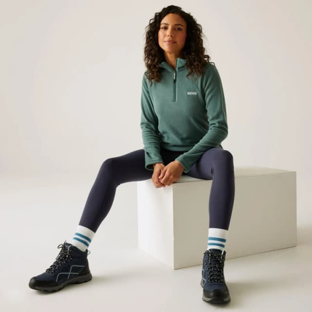 Regatta Sweethart Half Zip Fleece Green female 16