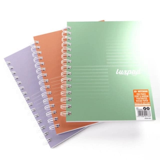 Silvine Luxpad Ruled 200 Pages A5+ Assorted (3 Pack) LUXA5MAC