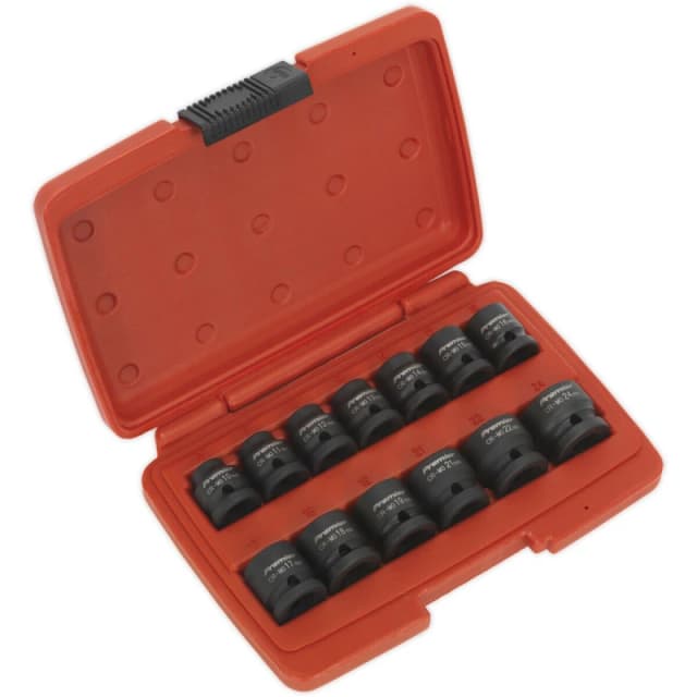 Loops 13 Piece Low Profile WallDrive Impact Socket Set - 1/2" Square Drive - Chromoly Multi