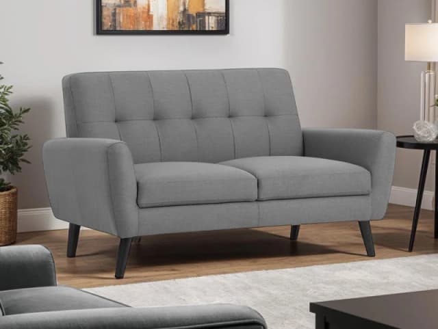 Julian Bowen Monza Dove Grey 2 Seater Sofa