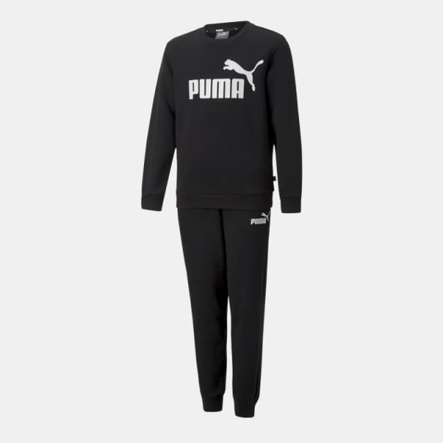 Puma Number 1 Logo Sweat Suit Fl B Black male 7-8