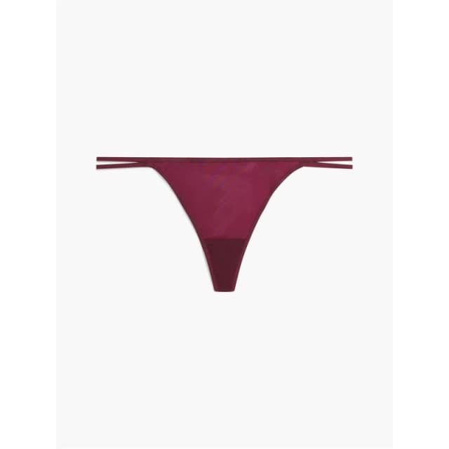 Calvin Klein Sheer Marquisette Thong - Purple Purple 8