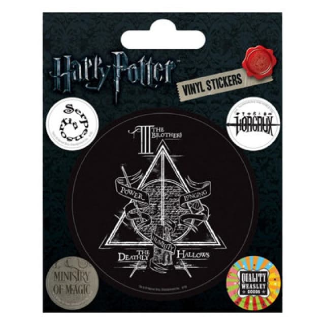 Harry Potter Vinyl Symbols Sticker (Pack of 5) Multi unisex