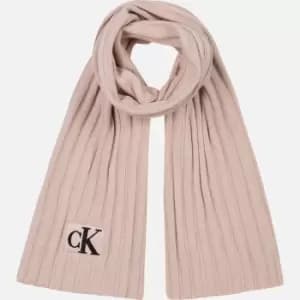 Calvin Klein Babys' Monogram Rib Scarf - Pale Rose - One Size
