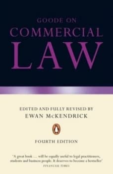 Goode on Commercial Law by Ewan Mckendrick Paperback