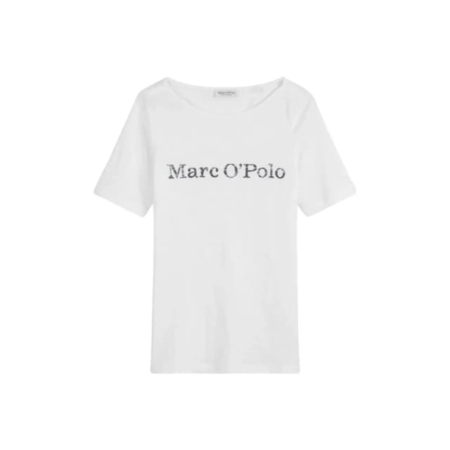 Marc O'Polo Womens t-shirt with printed logo on the inside of the chest Marc O'Polo Blanc Female XS