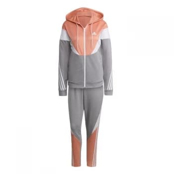 adidas Sportswear Colorblock Tracksuit Womens - Ambient Blush / Medium Grey He