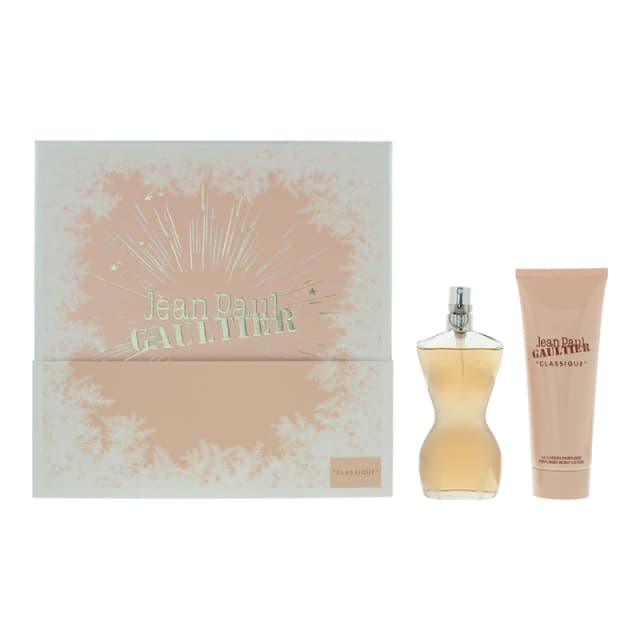 Jean Paul Gaultier Classique 2 Piece Gift Set: Eau de Toilette 50ml - Body Lotio TJ Hughes 8435415084963