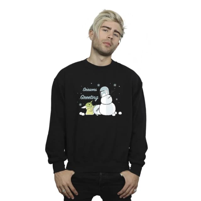 Star Wars Star Wars Men Seasons Greetings Sweatshirt in Black Size: Small Black S Male 5063376851398