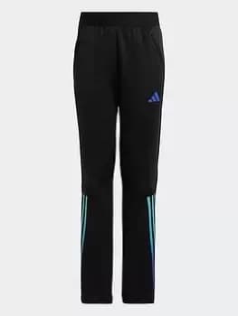 adidas Train Icons Aeroready 3-stripes Knit Joggers, Black/Multi, Size 13-14 Years