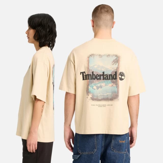 Timberland Timb Outdoor Bck Grp Sn62 Oversized T-Shirts S White 59553901350